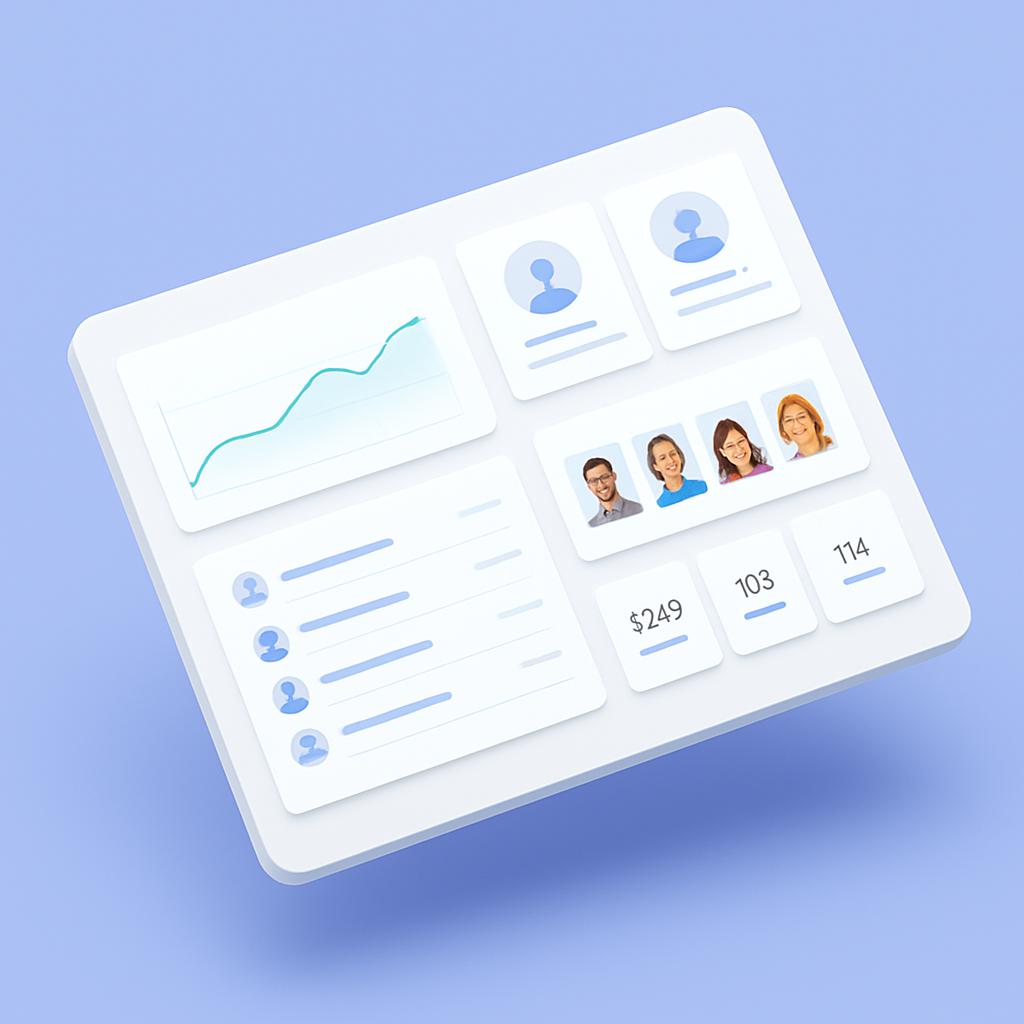 ScoutIQ claims analytics dashboard showing charts, policy lists, and team activity in an isometric 3D view